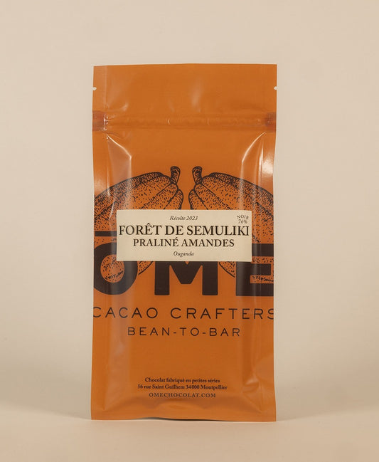 Forêt de Semuliki, Ouganda - Noir 76% Praliné Amandes