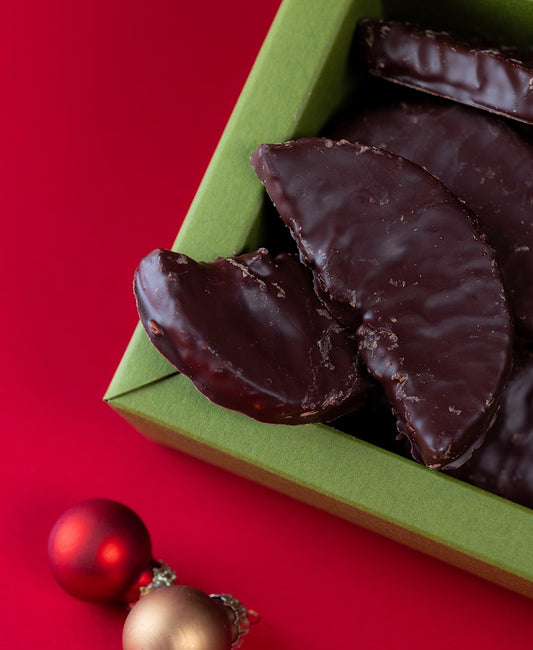 Oranges confites bio enrobées