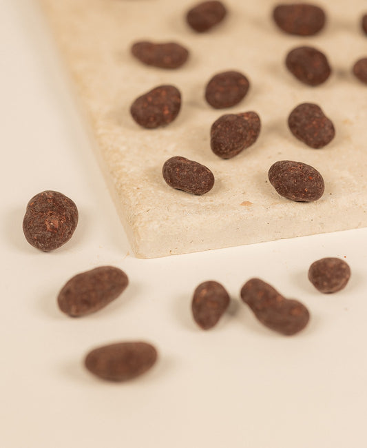 Fèves de cacao enrobées