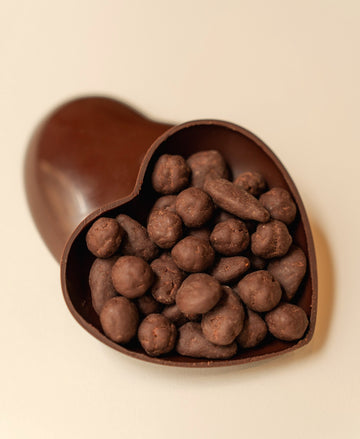 Coeur chocolat noir garni