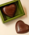 Coeur chocolat noir garni