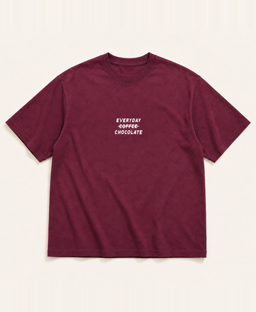 Tee-shirt burgundy